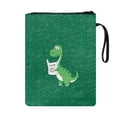 thumbnail image 2 of HELLHERO Notebook Wraps, 1pcs Polyester Handle Easy Carry Book Case for Journal, 8.66 x 11.42, Dinosaur Custom Name Pouch, 2 of 8