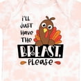 thumbnail image 4 of Inktastic I'll Just Have the Breast, Please Cute Turkey Boys or Girls Baby Bodysuit, 4 of 5
