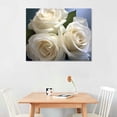 thumbnail image 2 of Chilfamy Art Modern Flowers On The Canvas Canvas Wall Art Picture 20x16in for Living Room Bedroom 20x16in, 2 of 3