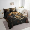 thumbnail image 3 of Feelyou Ancient Viking Warrior Bedding Comforter Set 7pcs, Magic Cartoon Lion Queen Bedding Sets, Cartoon Animal Reversible Queen Sheet Sets, Lightweight Room Decor, 3 of 7