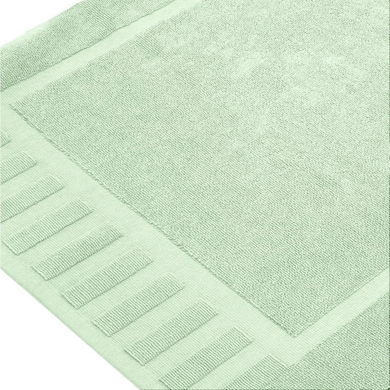  White Classic Luxury Bath Mat Floor Towel Set