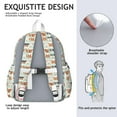 thumbnail image 5 of Lovely Dog Breeds Backpack for School,Cute School Bag,Schoolbag with Adjustable Shoulder Straps & Padded Back,13.4"x11"x4.7", 5 of 6