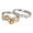 Bridal Set,4, variant on 3 Stone Engagement Ring  for Women Sterling SilverPromise Ring for Her Ginger Lyne Collection