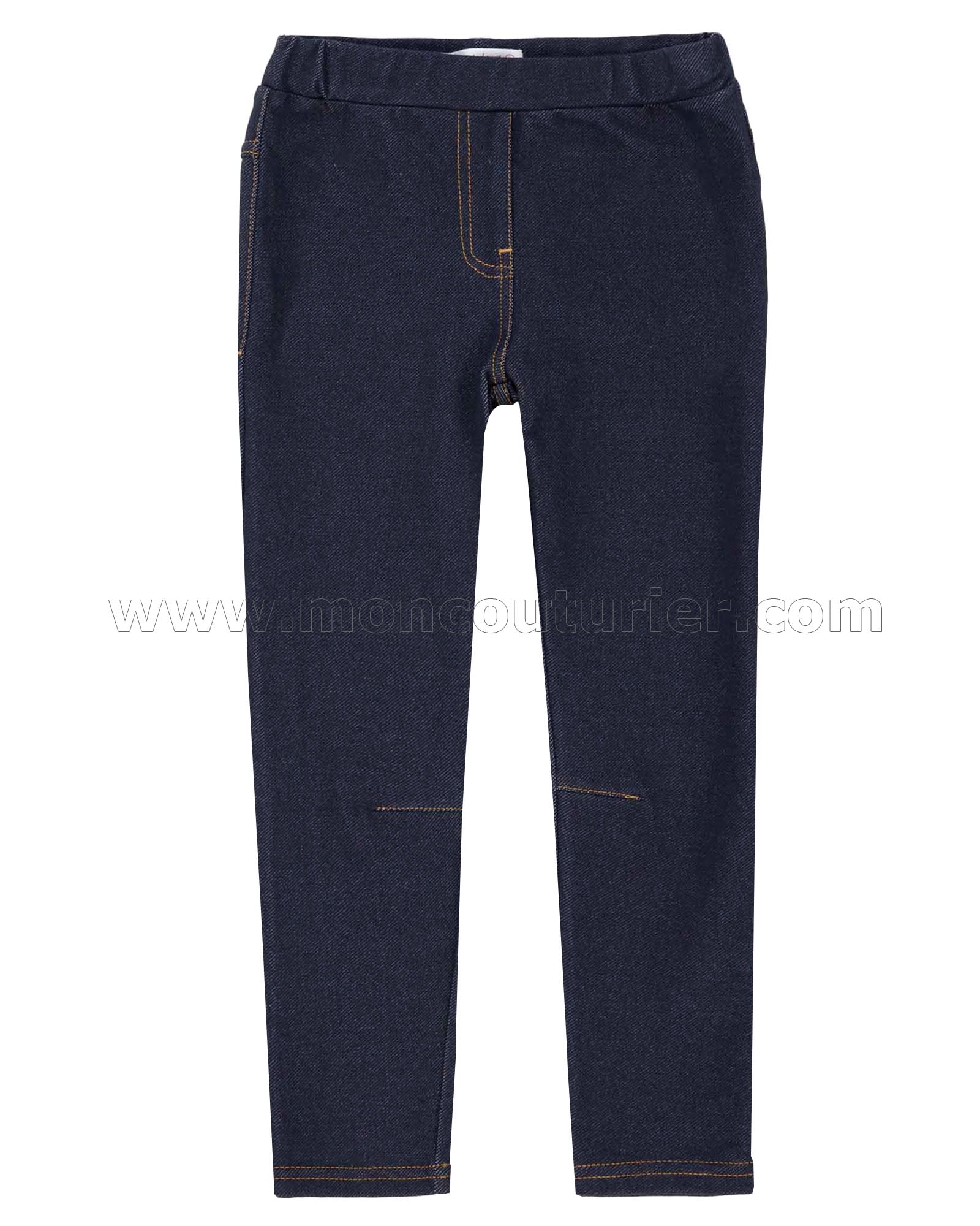Deux Par Deux Jeggings - Navy Denim