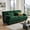 Green, variant on Demi Bonn Cloud Couch 2-Seater Sofa, Premium Chenille Upholstery, Comes with 2 Lumbar Pillows & 2 Throw Pillows, for Living Room, White