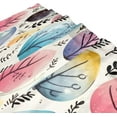 thumbnail image 3 of FREEAMG Easter Eggs Bath Curtain Rugs Sets 2 Pcs, Bathroom Theme Set with Shower Curtain and Non-Slip Carpet -12 Hooks-60X72in, 3 of 7