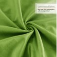 thumbnail image 6 of Nestl Velvet Throw Pillow Covers Solid Rectangle Soft Decorative Pillow Cover for Sofa, 12" x 20", Garden Green, Pack of 4, 6 of 8