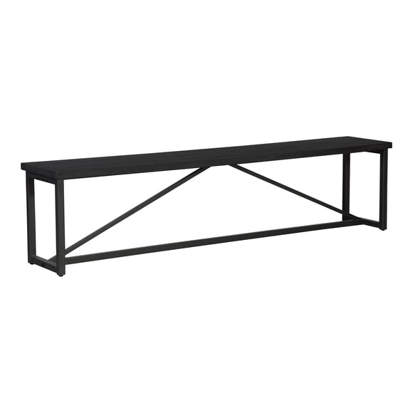Moe's Home Collection Benche en Bois Sierra Couleur Noire