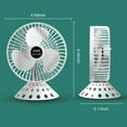 thumbnail image 2 of Graflsoa Compact USB-Powered Mini Desk Fan with 3 Blades for Home & Office Use - Eco-Friendly, Quiet, and Easy to Clean (White), 2 of 7