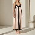 thumbnail image 2 of Youmylove Robe Chemise d'Été pour Femmes Robe Maxi Sans Manches Col en V Bretelles Spaghetti Fluide Élégante Robe de Fête Bohème, 2 of 4