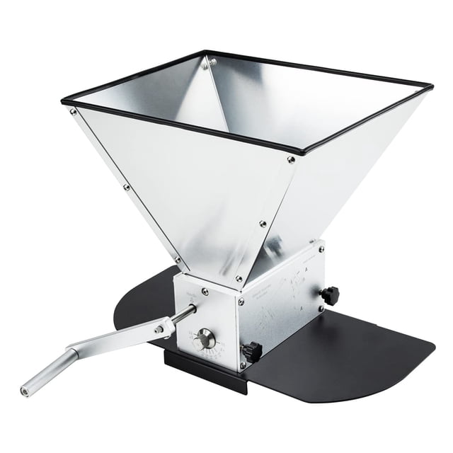 Brewland Grain Mill Pro con 3 rodillos tolva de 12 libras y base de metal de acero, elaboración para cebada de malta de grano, molino de malta para cerveza casera, trituradora de frijoles, taladro