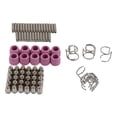 thumbnail image 1 of Plasma Cutting Consumables, 80Pcs High Hardness Non Fall Off  Strong Penetration Plasma Cutter Torch Consumables  For Welding, 1 of 8