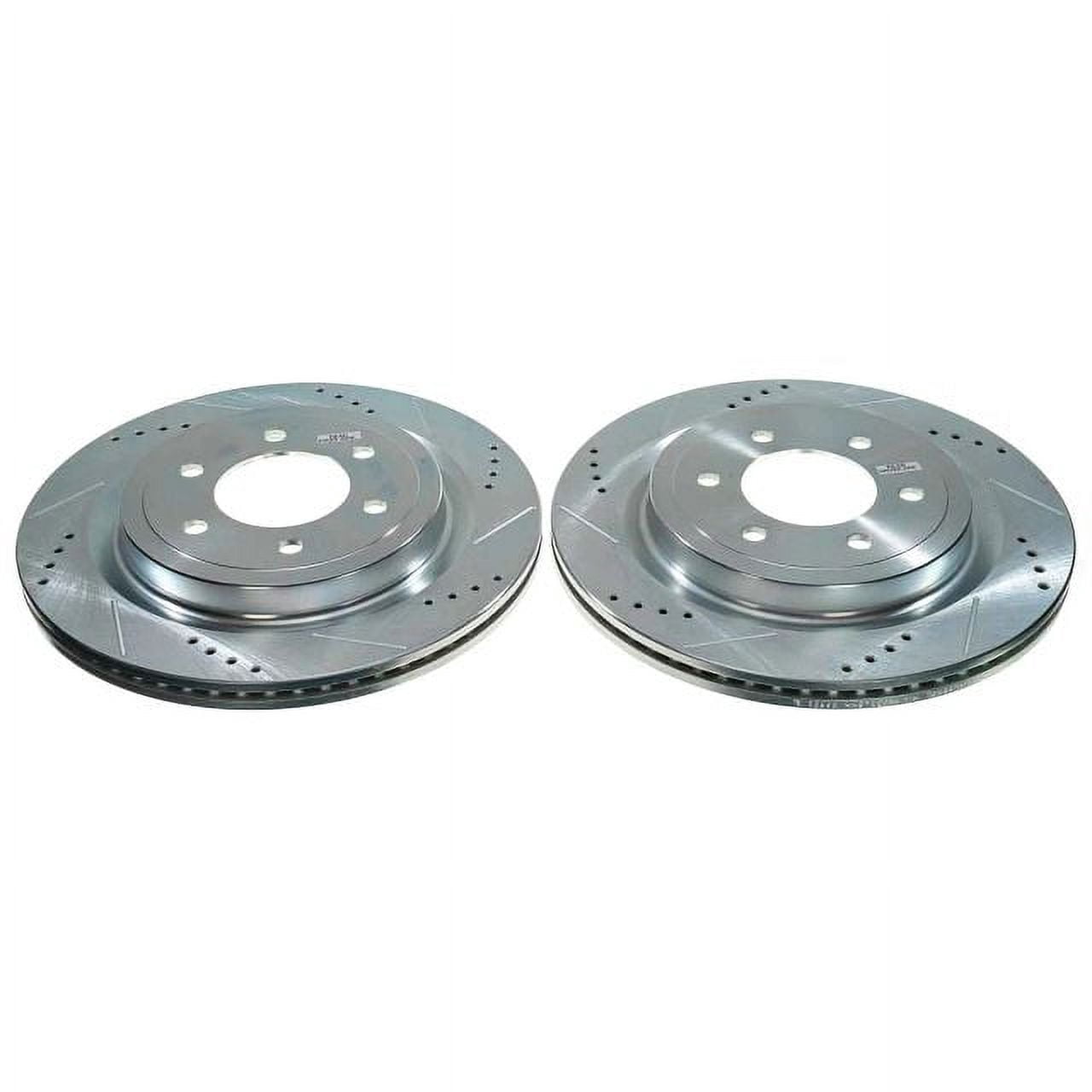 Power Stop Rear Pair of Drilled and Slotted Brake Rotors AR85209XPR