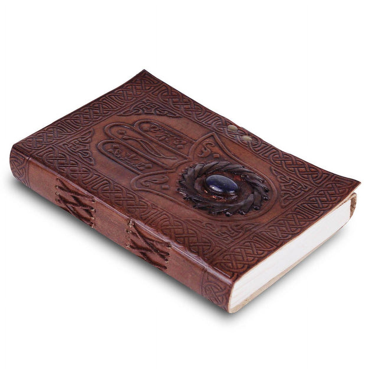 Lapis Lazuli Embossed Vintage Leather Journal, Leather Sketchbook, Drawings Journal, Great Gift