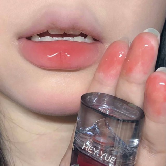 ABpopa HEY.YUE Espejo Hidratante Agua Brillo Labial Glaseado De Larga Duración Nude Lip Beuty Gao Jinjia unisex