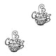thumbnail image 1 of Bewildely Coffee and Tea Bar Sign Metal Plaque Hanging for Farmhouse Decor 25x28CM 2piezas, 1 of 1