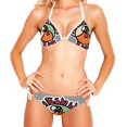 thumbnail image 2 of Thanksgiving Font Adjustable Strap Bikini Set with Detachable Sponge, Two-Pack - Ideal for Beach and Pool Parties, 2 of 6