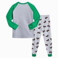 thumbnail image 6 of TOWED22 Toddler Boys Winter Clothes 2Pcs Long Sleeve Graphic Pullover Tee Elastic Waist Pants Cozy Outfits(Green,5-6 Y), 6 of 8