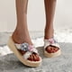 thumbnail image 1 of Zapatillas con punta abierta para mujer, sandalias cómodas, informales, cómodas, para la playa Wmkox8yii ytu5418, 1 of 7