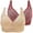 Hot Pink, variant on XuJwPNcy Plus Size Bras for Women No Underwire Seamless Full Coverage Everyday Bras Push up Bra 2 Pack