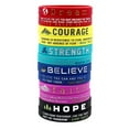 thumbnail image 2 of Aellinatey Motivational Silicone Rubber Wristbands Inspirational Bracelet Dream Courage Strength Believe Faith Hope Bangle Gift, 2 of 9