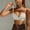 #0098-White, variant on Low Back Bras for Women-Seamless Invisible Backless Bra-Lightly Lined Demi Multiway Bra No Show Low Cut Halter Bras