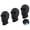 Short Black, variant on 3 Pcs Ice Silk Balaclava, Cooling Sun Protection Mesh Face Mask for Cycling, Motorcycle & Ski