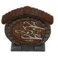 thumbnail image 4 of Estatua de puerta de hadas, duradera, de resina suave, figura de puerta de hadas en miniatura, exquisita e interesante decoración para habitación y jardín., 4 of 14