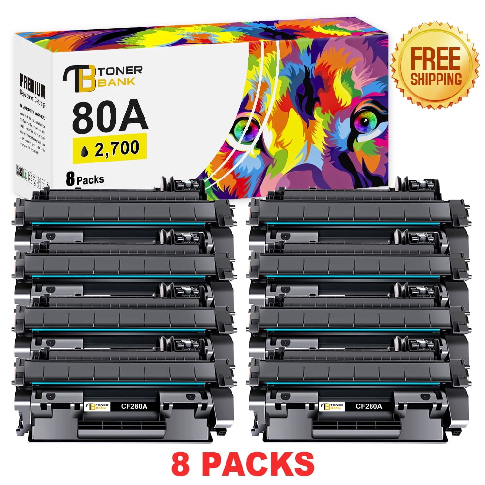 80A Black Toner Cartridges 2-Pack - Replacement For HP Laser 400 M401, MFP M425 Series Printers 1 thumbnail image