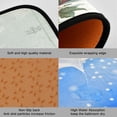 thumbnail image 2 of 2-Piece Kitchen Rugs Set Non-Slip Mats Carpet Floor for Kitchen, Bathroom (19.7"x27.6" & 19.7"x47.2") Old Train with Flowers, 2 of 7
