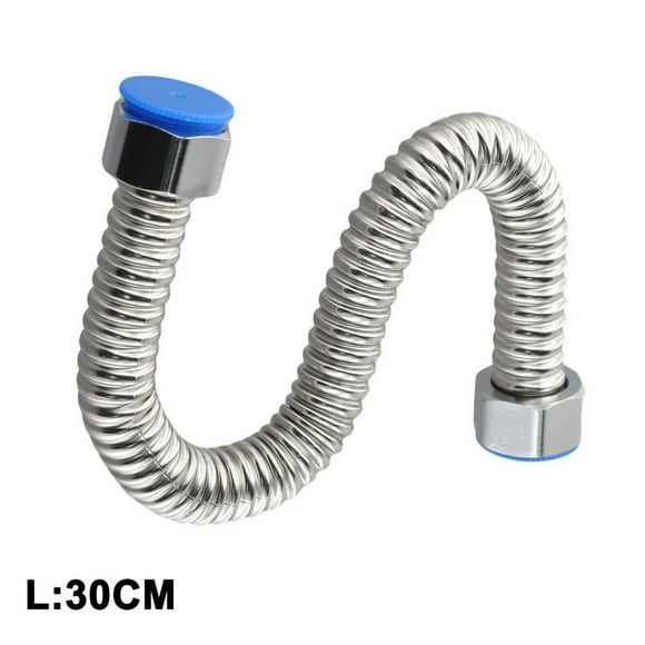 JUNWELL G1/2” Stainless Steel Corrugated Water Heater Connector Plumbing Pipe Hose(Plumbing & Fixtures)
