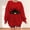 Red, variant on Lolmot Women Halloween Crewneck Sweatshirt Trendy Casual Pumpkin Print Shirts Fall Fashion Long Sleeve Pullover Sweatshirt