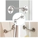 thumbnail image 5 of Gancho de cabina de 2 piezas, gancho de pestillo de puerta, cerradura de gancho de puerta de acero inoxidable plateado, con tornillos de montaje, para ventana (15 cm) Sincero Electrónica, 5 of 5