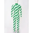 thumbnail image 5 of Miutii Boys Girls Long Sleeve Striped Dance Unitard Gymnastic Jumpsuit Christmas Candy Cane Santa Claus Outfit Green 12, 5 of 7