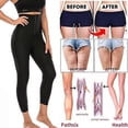 thumbnail image 4 of Pantalones de sudoración calientes, moldeador adelgazante con efecto sauna, pantalones cortos ajustados de cintura alta con hebilla para mujer, leggings moldeadores de cuerpo para gimnasio y fitness, 4 of 5