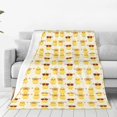 thumbnail image 1 of Balery Cute Yellow Duck Manta de Felpa Suave y Acogedora – Cobija de Franela Aterciopelada para Cama, Lavable y Cálida para Sofá, Mascotas, Transpirable-50"x40", 1 of 7
