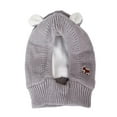 thumbnail image 2 of Dog Ear Muffs Noise Protection with Ear Warmth - Knitted Hat Size 14.96x9.45 Inches (Gray), 2 of 6