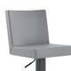 thumbnail image 5 of Taburete de bar Armen Living Legacy, contemporáneo, giratorio, gris y negro, 5 of 9