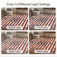 thumbnail image 7 of ODIKA 4'x6' Washable Area Rug Striped Farmhouse Border Patriotic Welcome July Independence Door Playful for Home Office, Under Desk, Non-Slip Chair-Friendly, Flatwoven, 7 of 7