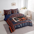 thumbnail image 3 of Erosebridal American Football Bed in a Bag Twin size, Soccer Sports Bed Set, Rugby Lover Decor, Reversible 7-Piece, 3 of 5
