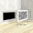 thumbnail image 2 of Acrylic Air Vent Cover, Flexed Line Pattern Air Vent Covers Register Overall White Finish Decorative Covers Decorative White Register Grille for Walls, 2 of 5
