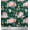 Dark Teal Green, variant on Soimoi Cotton Duck Fabric Leaves,Periwinkle & Peony Floral Print Fabric by The Yard 42 Inch Wide