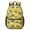 Excavator and Circle Yellow Pattern, variant on Excavator and Loader Black Pattern 17" Waterproof Oxford School Backpacks for Teens, S-Shape Padded Straps, for School, Travel, Hiking, Camping