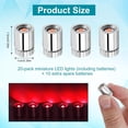 20pcs Mini Led Lights for Craft, Tiny Small Light with 30pcs Batteries ...