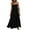 Black, variant on Abcnature Womens Maxi Dress, Women Loose Dress, Strap Beach Long Dress, Plus Size Summer Casual Long Dresses, Wedding Guest Dresses Beach Party Dress Dark Blue S