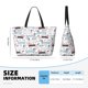 thumbnail image 4 of Fotbe Dachshund Dog Puppy Bolsa de Viaje para Playa - Resistente al Agua, Bolsa Tote de Gran Capacidad y Ligera con 7 Bolsillos para Mujeres y Hombres, 4 of 7