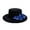 Black, variant on HNMKIU Western Floral Cowboy Hat for Elegant Stage Performance and Party Events Black,One Size
