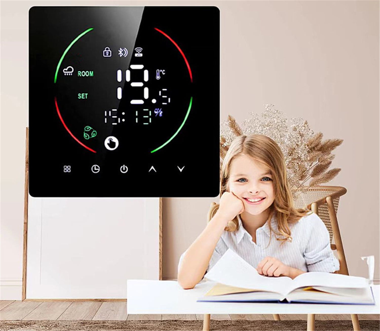 EAST2 Thermostat WIFI Intelligent Underfloor Heating Thermostat 3A/16A Electric Underfloor Heating Wall Furnace Thermostat With Humidity Weather