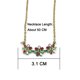 thumbnail image 4 of Pendiente Colgante de Cristales para Chica Mujeres Joya de Dorado Soledad Pendientes Collar Oro, 4 of 6