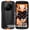 ORANGE, variant on DOOGEE Fire 3 Android 16 Rugged Phone Unlocked,8350mAh Battery,12GB+64GB/2TB,Octa Core Rugged Smartphone,5.5" IPS HD+ Display,13MP+8MP,IP68 Waterproof Cell Phone,Face Unlock,NFC/T-Mobile
